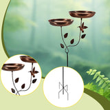 Maxbell Bird Bath Yard Ornament Weatherproof Bird Water Bowl for Yard Courtyard Lawn