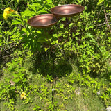 Maxbell Bird Bath Yard Ornament Weatherproof Bird Water Bowl for Yard Courtyard Lawn