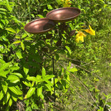 Maxbell Bird Bath Yard Ornament Weatherproof Bird Water Bowl for Yard Courtyard Lawn