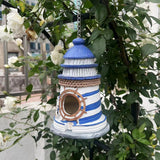 Maxbell Hanging Garden Bird House Resin Novelty Bird Nesting for Tree Patio Backyard