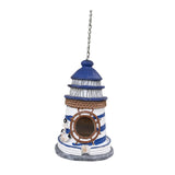Maxbell Hanging Garden Bird House Resin Novelty Bird Nesting for Tree Patio Backyard