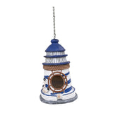Maxbell Hanging Garden Bird House Resin Novelty Bird Nesting for Tree Patio Backyard