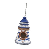 Maxbell Hanging Garden Bird House Resin Novelty Bird Nesting for Tree Patio Backyard