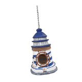 Maxbell Hanging Garden Bird House Resin Novelty Bird Nesting for Tree Patio Backyard