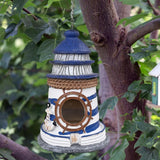 Maxbell Hanging Garden Bird House Resin Novelty Bird Nesting for Tree Patio Backyard