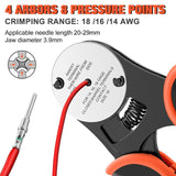 Maxbell Closed Barrel Crimper 4 Way Versatile for Motorcycle Scooter Crimping Pliers