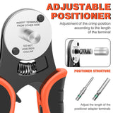 Maxbell Closed Barrel Crimper 4 Way Versatile for Motorcycle Scooter Crimping Pliers