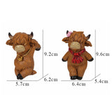 Maxbell 2x Cow Flower Pot Climber Modern Gifts Resin Figurine for Patio Outside Yard