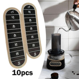 Maxbell 10x Coffee Cup Thermometer Stickers Temperature Strips for Bottle Kettle Cup