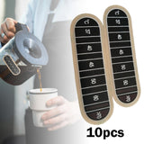 Maxbell 10x Coffee Cup Thermometer Stickers Temperature Strips for Bottle Kettle Cup