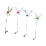 Maxbell 4Pcs Fake Dragonfly Clips Outdoor Garden Multicolor Indoor Dragonfly Clip on