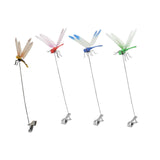 Maxbell 4Pcs Fake Dragonfly Clips Outdoor Garden Multicolor Indoor Dragonfly Clip on