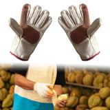 Maxbell Fruit Picking Gloves Canvas AntiSlip Gardening Gloves for Farm Planting Yard Style B