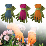 Maxbell Gardening Gloves Anti-slip Roses Pruning Gloves for Planting Digging Pruning Green Blue