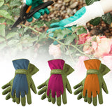 Maxbell Gardening Gloves Anti-slip Roses Pruning Gloves for Planting Digging Pruning Green Blue