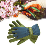 Maxbell Gardening Gloves Anti-slip Roses Pruning Gloves for Planting Digging Pruning Green Blue