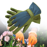 Maxbell Gardening Gloves Anti-slip Roses Pruning Gloves for Planting Digging Pruning Green Blue