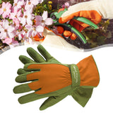 Maxbell Gardening Gloves Anti-slip Roses Pruning Gloves for Planting Digging Pruning Green Yellow