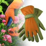 Maxbell Gardening Gloves Anti-slip Roses Pruning Gloves for Planting Digging Pruning Green Yellow