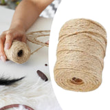 Maxbell 328ft Jute Twine String Twisted Cord Farmhouse for Crafts Art Home Hemp Rope