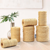 Maxbell 328ft Jute Twine String Twisted Cord Farmhouse for Crafts Art Home Hemp Rope