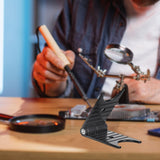 Maxbell Soldering Iron Holder Metal Support Station for Electronics Repair Workbench