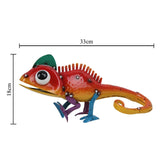 Maxbell Lizard Sculpture Garden Statue Gift Metal Yard Art for Balcony Patio Outdoor