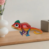 Maxbell Lizard Sculpture Garden Statue Gift Metal Yard Art for Balcony Patio Outdoor