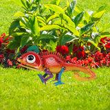 Maxbell Lizard Sculpture Garden Statue Gift Metal Yard Art for Balcony Patio Outdoor