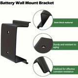 Maxbell Leaf Blower Battery Wall Mount Holder Simple Installation Metal Tool Storage