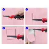 Maxbell Drywall Saw Triple Ground Teeth Cutter Folding for Plywood Wallboard Pruning
