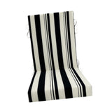 Maxbell Outdoor High Back Patio Chair Cushion Soft Chair Pad for Office Chair Garden Black White stripe