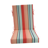 Maxbell Outdoor High Back Patio Chair Cushion Soft Chair Pad for Office Chair Garden Colorful