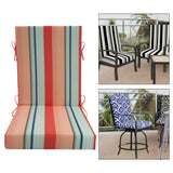 Maxbell Outdoor High Back Patio Chair Cushion Soft Chair Pad for Office Chair Garden Colorful