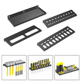 Maxbell Utility Tool Holder Wall Mount for Woodworking Tools Small Items Screws Nuts