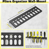 Maxbell Screwdriver Organizer Pliers Storage Rack Wall Mounted for Garages Workbench