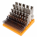 Maxbell Milling Cutter Storage Box Holder Sturdy Accessory Professional Storage Tray yellow
