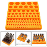 Maxbell Milling Cutter Storage Box Holder Sturdy Accessory Professional Storage Tray yellow