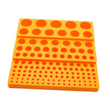 Maxbell Milling Cutter Storage Box Holder Sturdy Accessory Professional Storage Tray yellow