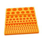 Maxbell Milling Cutter Storage Box Holder Sturdy Accessory Professional Storage Tray yellow