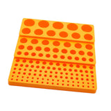 Maxbell Milling Cutter Storage Box Holder Sturdy Accessory Professional Storage Tray yellow