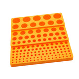 Maxbell Milling Cutter Storage Box Holder Sturdy Accessory Professional Storage Tray yellow