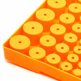 Maxbell Milling Cutter Storage Box Holder Sturdy Accessory Professional Storage Tray yellow