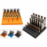 Maxbell Milling Cutter Storage Box Holder Sturdy Accessory Professional Storage Tray yellow