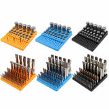 Maxbell Milling Cutter Storage Box Holder Sturdy Accessory Professional Storage Tray yellow