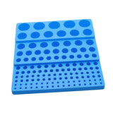 Maxbell Milling Cutter Storage Box Holder Sturdy Accessory Professional Storage Tray blue