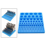 Maxbell Milling Cutter Storage Box Holder Sturdy Accessory Professional Storage Tray blue