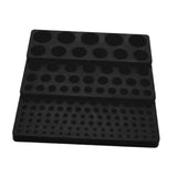 Maxbell Milling Cutter Storage Box Holder Sturdy Accessory Professional Storage Tray black