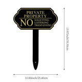 Maxbell No Soliciting Sign for House with Stake Metal for Front Door Garden Backyard
