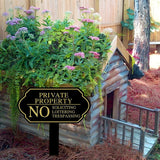Maxbell No Soliciting Sign for House with Stake Metal for Front Door Garden Backyard
